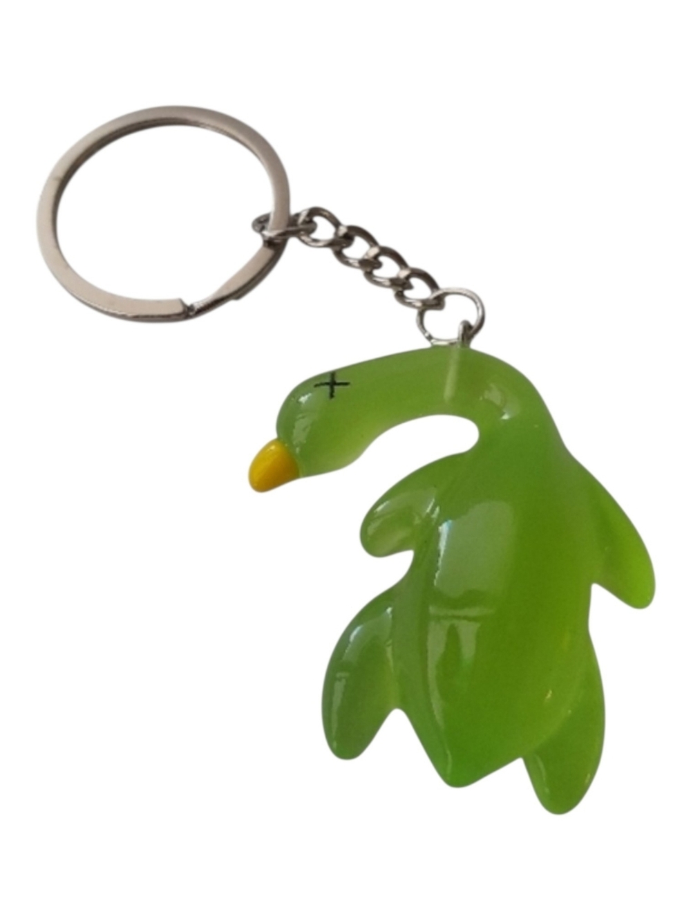 Roast Duck Bag Charm Keychain Lime Green